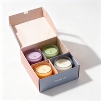 Caja de Papel Plegable Ecológica, Apilable, para Envío de Regalos, Juego de Velas, Embalaje de Papel Corrugado con Separador de Papel