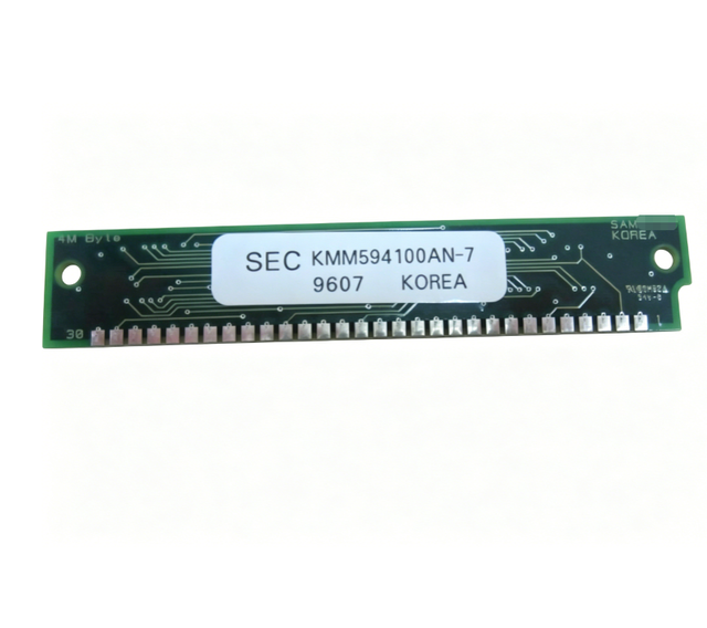 New Original KMM594100AN-7 Fast Page DRAM 30-Pin SIMM Vintage Industrial Memory Module