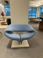 Fauteuil lounge en fibre de verre de style nordique moderne et artistique pour salon et extérieur, mobilier de maison