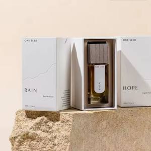 Botella de Perfume Cuadrada Negra de Lujo de 30 ml, 50 ml, 100 ml con Tapa, Envases de Fragancia, Botella de Spray de Perfume de Vidrio Moderna con Caja - Product Image 4