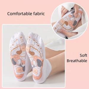 Mejorar la circulación y aliviar el dolor con zonas de reflexología Puntos de presión acupuntura Acupresión Calcetines de masaje de pies - Product Image 2