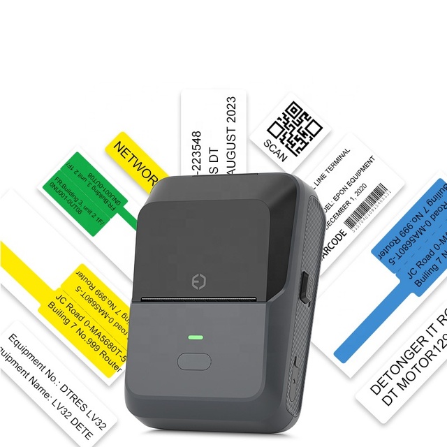 High Quality P2 Portable Thermal Label Printer Wireless Multi-OS Barcode Picture Printing Stock for Small Business Price Tags