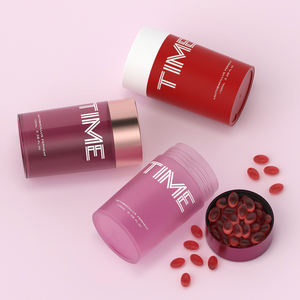 OEM personnalisé 100ml en plastique mat vitamine bouteille cylindre supplément capsule bouteilles en plastique pour l'emballage de médicaments - Product Image 3