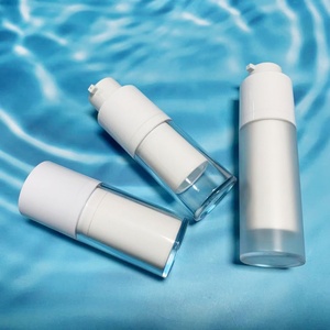 30ml 50ml Double Walled Airless Frosted Face Cream 15g Luxury Airless <b>Pump</b> <b>Bottle</b> With <b>Pump</b> for Lotion - Product Image 5