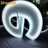 Numéros de maison lumineux en acier inoxydable rétroéclairés 3D modernes, lettres lumineuses, indice de protection IP67, certifié CE
