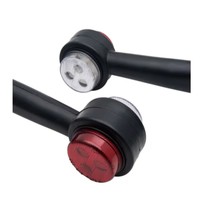 Feu de gabarit latéral en caoutchouc rouge ambre 12V 24V pour camions, caravanes, semi-remorques – Feu de position et de dégagement