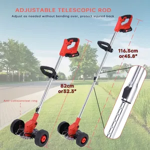 Tondeuse électrique 21V sans fil 2x4,0 Ah alimentée par batterie, tondeuse électrique 3-en-1/tondeuse sans fil - Product Image 2
