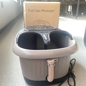 Masseur de pieds électrique à bulles, massage à l'eau chaude, soulagement des pieds et des jambes, prise 110V, commande mécanique - Product Image 1
