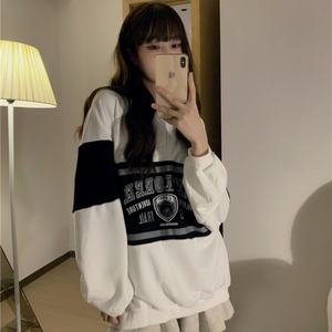 Sudaderas estampadas para mujer, holgadas, de manga larga, estilo Harajuku, ropa de calle elegante, estilo coreano preppy de otoño para estudiantes - Product Image 2