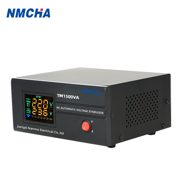 Auto Stabilizer AC Single Phase Electronic Automatic Voltage Regulator 220V Output Copper Digital Display 1500VA/2000VA Home