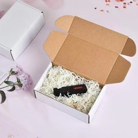 Carpeta Plegable de Papel Recubierto Hecha a Mano, Moderna y de Lujo, con Laminado Mate y Grabado en Relieve para Empaque de Calcetines de Piel