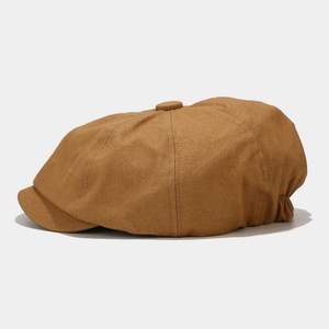 סיטונאי מותאם אישית גברים נשים גבוהה באיכות כותנה קיסוס בייקר ילד כובע, שטוח מתומן Newsboy כובע - Product Image 2