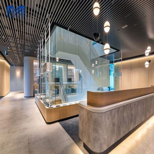 Lumière intégrée gousset maison industrielle <span class=keywords><strong>faux</strong></span> <span class=keywords><strong>crochet</strong></span> en nid d'abeille décoration maison matériaux de construction panneaux grille aluminium <span class=keywords><strong>plafond</strong></span> - Product Image 4