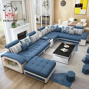 Wohnzimmer möbel Sofa garnitur moderne Couch Leder Komfort Designs Holz andere Luxus Lounge Wohnzimmer möbel