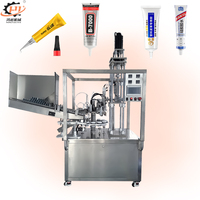 Machine de remplissage et de scellage automatique de tubes en aluminium et plastique laminés à colle chauffante externe pour divers adhésifs et colles