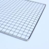 304/316 acier inoxydable barbecue gril grille antiadhésif extérieur cuisine accessoire soudé maille charbon de bois Gridiron Net flexion coupe