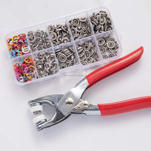 Alat Press Manual, Multi Warna DIY tombol penyimpanan untuk penggunaan DI RUMAH & proyek Kreatif termasuk alat instalasi gesper - Product Image 4