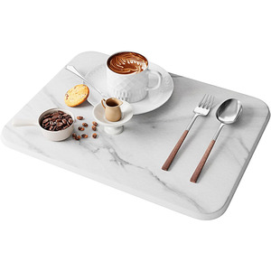 Umweltfreundliche Diatomeenerde-Geschirrtrockenmatte für Küchenarbeitsplatten Schnelltrocknende Abtropfmatte - Product Image 1