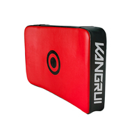 Cible de frappe arquée personnalisable Kangrui pour Taekwondo, bouclier de frappe arrière pour arts martiaux, équipement de boxe en PU