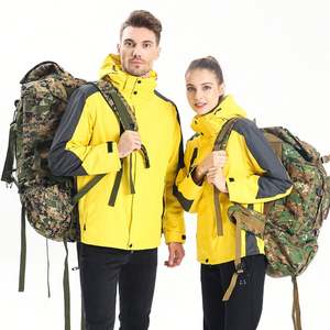 เสื้อกันลมสำหรับฤดูหนาวเสื้อแจ็กเก็ตเดินป่าตั้งแคมป์แบบสามในหนึ่งสำหรับกลางแจ้ง - Product Image 4