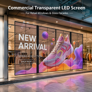 Màn hình LED trong suốt dán ngoài trời, màn hình LED dẻo trong nhà, màn hình video LED trong suốt, tường video LED trong suốt - Product Image 1