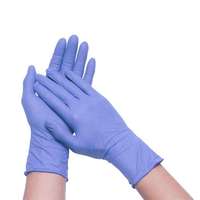 Gants en nitrile jetables sans poudre, sans latex, avec logo personnalisé, pour examen médical
