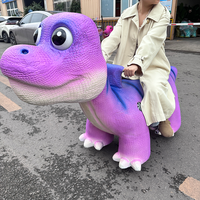 Dinosaure animatronique électrique télécommandé à chevaucher avec cadre en acier pour centre commercial - Utilisation extérieure/intérieure