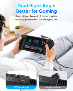 SUNGUY USB C 90 Degree 240W PD 3.1 Fast Charging <b>Cable</b> USB C <b>Cable</b> Data <b>Power</b> <b>Cable</b> Type C <b>Cable</b> Charger for Phones and Laptops - Product Image 3