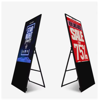 Affichages numériques LCD pliables gratuits pour centres commerciaux, écrans publicitaires CMS 2K 4K 43 pouces sur pied, affichage de bienvenue