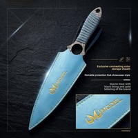 Lames de combat à thème CSGO, poignards tête de mort en acier Damas, 26 cm, entièrement en métal, jouet artisanal – Cadeau d'anniversaire