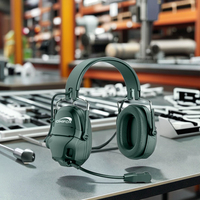 Casque de protection auditive Qualcomm ANC ENC BT 5.5 avec caméra, étanche IPX-6, design supra-auriculaire pour le tir et l'exploitation minière
