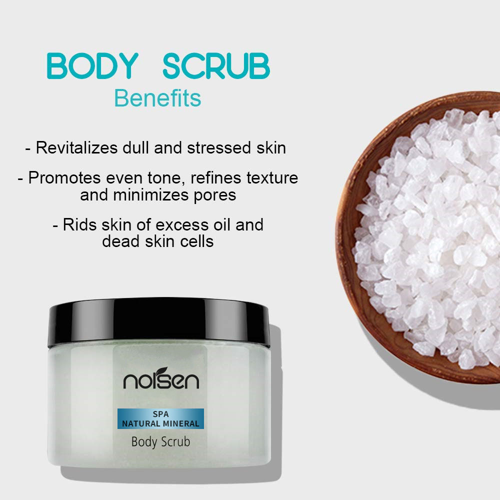 Hot Selling Natural Mineral Dead Sea Salt Vitamin E Exfoliating Body Scrub