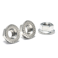 Écrou à bride hexagonale à denture de haute précision A2-70 DIN6923 M3 M4 M5 M6 pour la robotique et l'assemblage d'instruments de précision