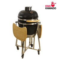 Barbecue Kamado en céramique Komodo Premium moderne de 19 pouces avec design pliable en acier inoxydable pour usage extérieur – Vente en gros