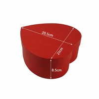 Boîte cadeau personnalisée en carton noir, rose et rouge en forme de cœur pour la Saint-Valentin, mariage, emballage de roses, bonbons et bougies
