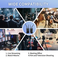 4K 300M HDMI Kablosuz Video Verici ve Alıcı, Canlı Yayın Kameraları, Toplantılar, Ev, Dış Mekan Çekimleri, LED Ekranlar için Kullanılır