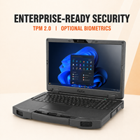 Ordinateur portable semi-robuste Getac S510 compatible IA, processeur Core Ultra 7 155U, 64 Go DDR5, 2 To NVMe, écran FHD 15,6 pouces 1000 nits