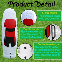 Mur de frappe libre gonflable en PVC pour entraînement de football, blanc, 170*43cm, utilisation en extérieur, vente chaude