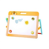 Chevalet pliable en bois UCI, tableau d'apprentissage effaçable double face magnétique pour enfants, jouet de dessin artistique pour enfants