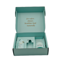 Caja de Envío de Cartón Corrugado Personalizada con Inserto para Set de Champú, Impresa por Ambos Lados, Reciclable, Venta al Por Mayor