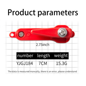 Clip de Liberación para Tabla de Pesca, 7cm, 15.3g, Rojo, para Pesca de Arrastre en Agua Salada, Uso en Barcos - Product Image 4