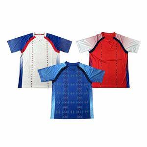 Venta al por mayor <span class=keywords><strong>de</strong></span> fábrica: Nueva camiseta <span class=keywords><strong>de</strong></span> fútbol estilo Haití 2026, transpirable, <span class=keywords><strong>de</strong></span> secado rápido, que absorbe la humedad, <span class=keywords><strong>de</strong></span> primera calidad para aficionados. - Product Image 1
