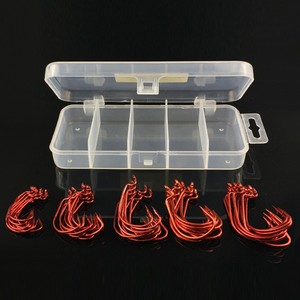 Hameçon de pêche à décalage latéral 50/100 pièces 2 #   1 #   1/0 #   2/0 #   3/0 #   Hameçons de pêche à la <span class=keywords><strong>carpe</strong></span>, accessoires, hameçons de pêche avec boîte, eau douce - Product Image 4
