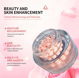 Salmon PDRN krim wajah, krim kapsul kolagen merah muda PDRN untuk memperbaiki penuaan, hidrasi, kerutan, kulit wajah - Product Image 4