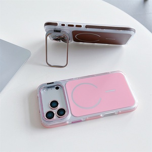Funda de Alta Gama para iPhone 17 Pro Max, Transparente, de PC Rígido, con Soporte Magnético Metálico para Lentes, a Prueba de Golpes, con Soporte para Lentes - Product Image 3