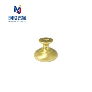 Modern Gold Brushed Aluminum Alloy Mushroom Shape Cabinet Handles <strong>Drawer</strong> Pulls for Home Bar Hotel Kitchen Dresser Living Room - Product Image 4