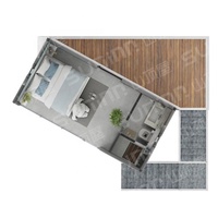 40 Ft Vente en gros de luxe portable 4 pièces Conteneur d'expédition Maisons avec meubles etong space capsule house 2 bedroom