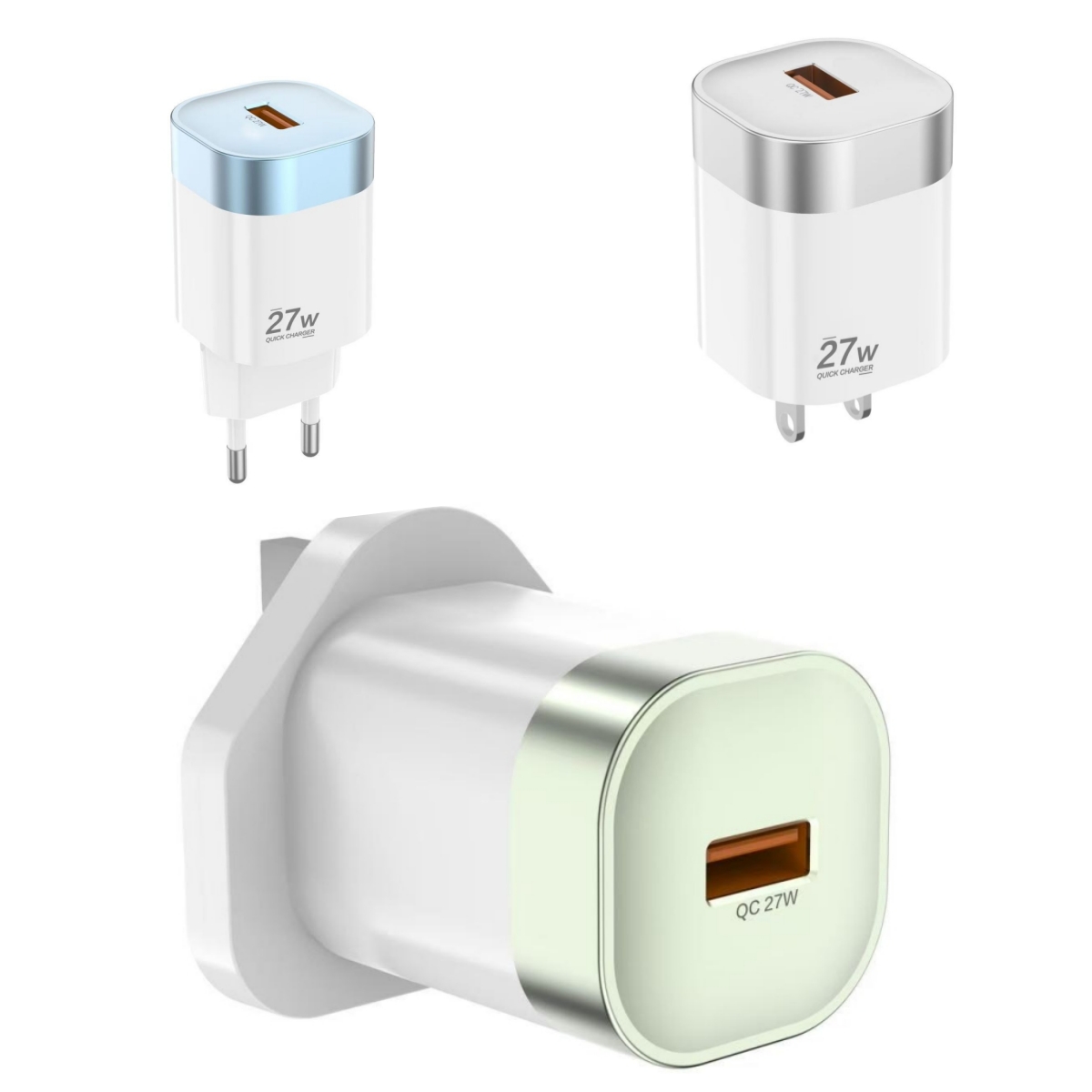 Cargador USB GaN de 27W - colores surtidos