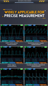 2c23t 3 trong 1 vạn năng kỹ thuật số Oscilloscope chức năng tín hiệu máy phát điện 9999 đếm AC DC điện áp 50 ms/s 10MHz kênh đôi - Product Image 4