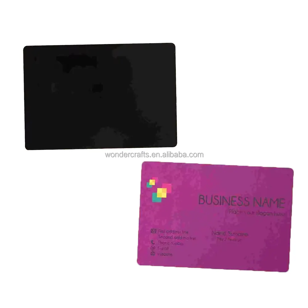 WD Prix de gros Gravure Blancs Produits Sublimation Bagages Carte de visite Plaques d'identification Fabrication Sculpture Métal Nom Cartes de crédit